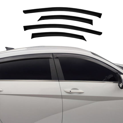 4x Windabweiser Regenabweiser für Hyundai Elantra 2021-2026 Acryl Dunkel
