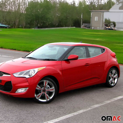 Fensterleisten Zierleisten für Hyundai Veloster 2011-2019 Edelstahl Chrom 4tlg