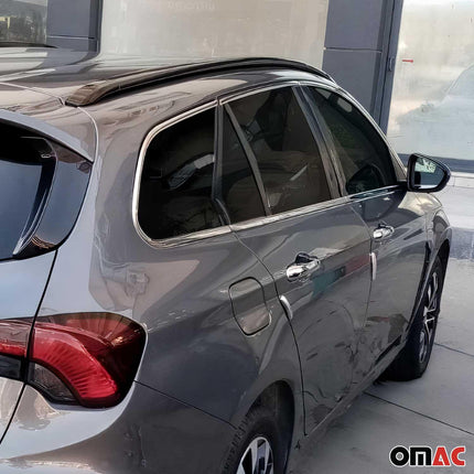 Fensterleisten Zierleisten für Fiat Tipo Kombi 2015-2025 Edelstahl Chrom 12tlg