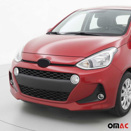 Tagfahrlicht Rahmen Schutz für Hyundai i10 2017-2019 Edelstahl Chrom 2tlg