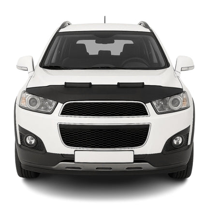 Schwarz Haubenbra Steinschlagschutz für Chevrolet Captiva 2011-2016 Halb