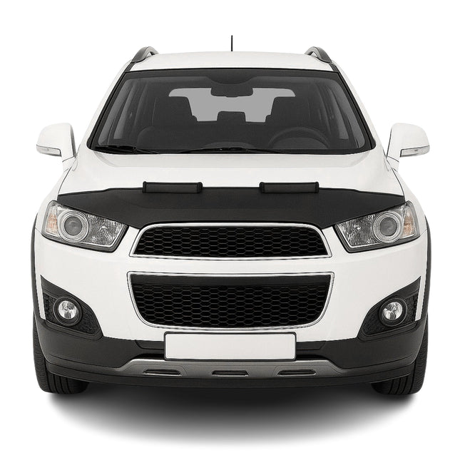 Schwarz Haubenbra Steinschlagschutz für Chevrolet Captiva 2011-2016 Halb