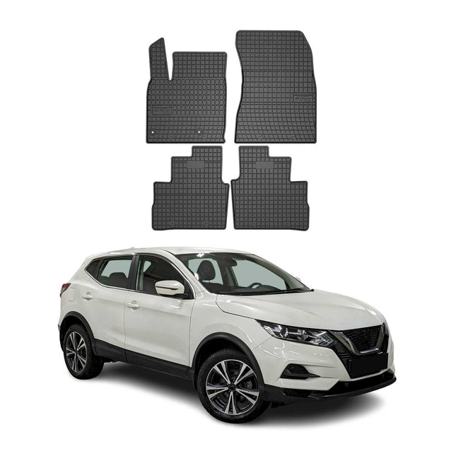 OMAC Gummi Fußmatten für Nissan Qashqai 2021-2026 Automatten Gummi Schwarz 4tlg