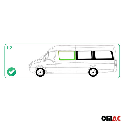 Seitenfenster Auto Fenster für MAN TGE 2017-2026 Links Auto L2 Schwarz