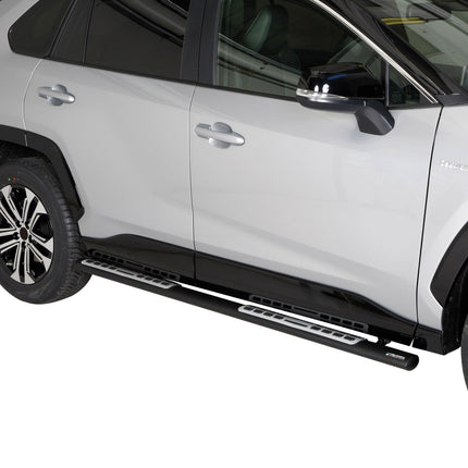 Stahl Seitenschweller Schwellerrohre für Ford Connect 2014-2020 Silber