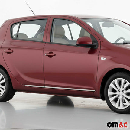 Seitentürleiste Türleisten Türschutzleiste für Hyundai i20 2008-2014 Chrom 4x