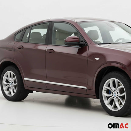 Seitentürleiste Türleisten Türschutzleiste für BMW X4 F26 2014-2018 Edelstahl 4x