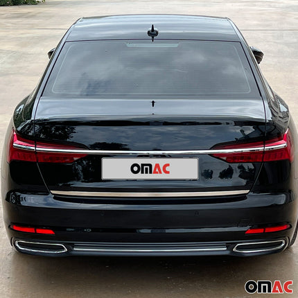Kofferraumleiste Heckleiste für Audi A6 Limo C8 2018-2025 Edelstahl Chrom