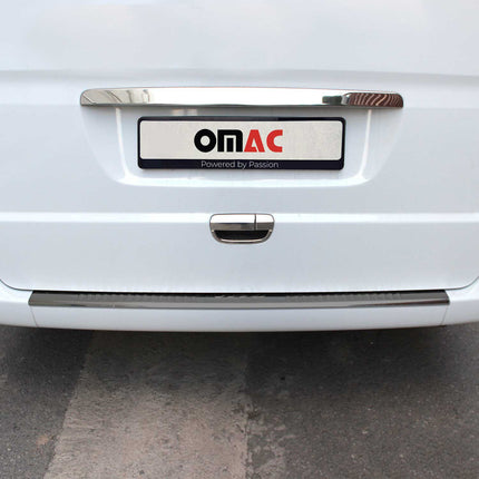 Ladekantenschutz Stoßstangenschutz für Mercedes Vito W639 2003-2014 Dunkel Chrom