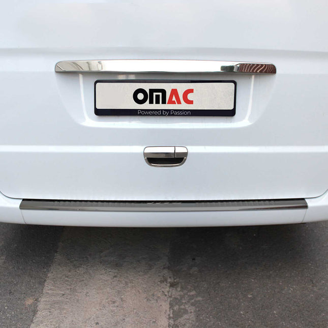 Ladekantenschutz Stoßstangenschutz für Mercedes Vito W639 2003-2014 Dunkel Chrom