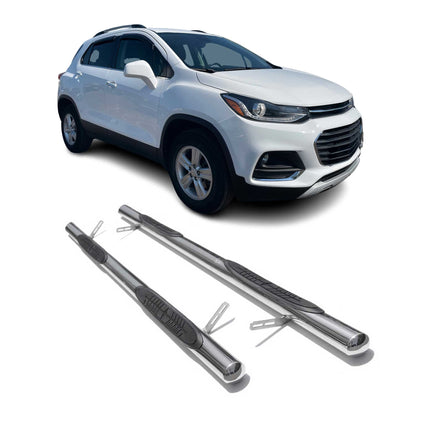Edelstahl Trittbretter Schwellerrohre für Chevrolet Trax 2012-2021 Silber