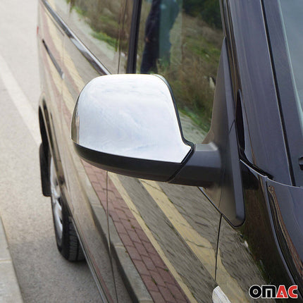 Spiegelkappen Spiegelabdeckung für VW Caravelle T5 2010-2015 Edelstahl Chrom