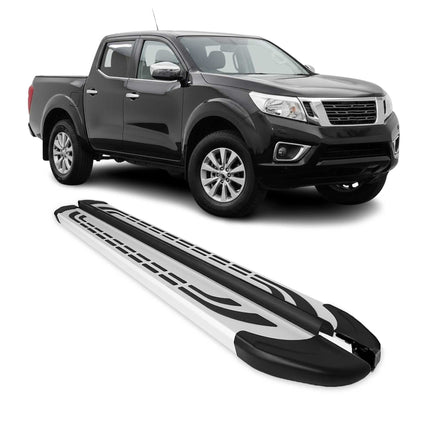 Trittbretter Seitenschweller für Nissan Navara D23 2015-2023 Double Cab Alu