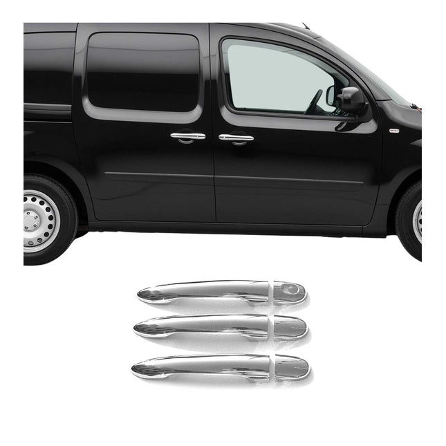 Chrom Türgriff Blende für Renault Kangoo 2008-2020 3-Tür Edelstahl 6tlg