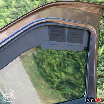 Lüftungsgitter Be & Entlüftung für Dacia Dokker 2012-2020 Aluminium Schwarz 2tlg
