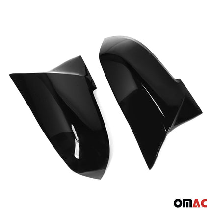Spiegelkappen Spiegelabdeckung Für BMW F30 M3 2013-2019 ABS Schwarz Glanz 2tlg