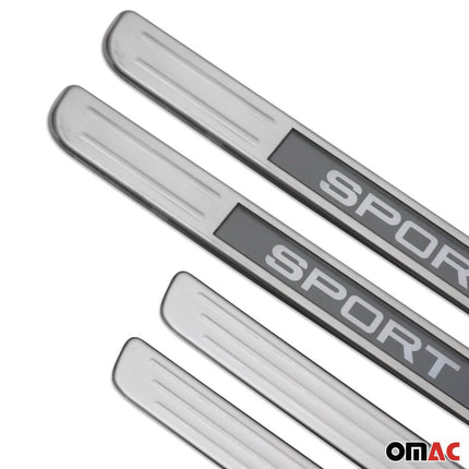 Einstiegsleisten Türschweller Chrom Led Edelstahl Lackschutz Sport 4 tlg