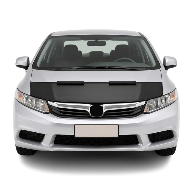 Haubenbra Steinschlagschutz Bonnet Bra für Honda Civic FB 2012-2015 Schwarz Halb