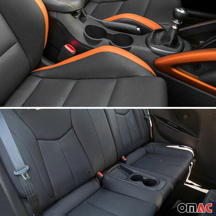 Getränkehalter Rahmen Cupholder für Hyundai Veloster 2011-2017 Chrom Silber 2tlg