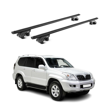 Dachträger für Toyota Land Cruiser 125 155 2002-2021 3 tür 90kg Alu ABE Schwarz