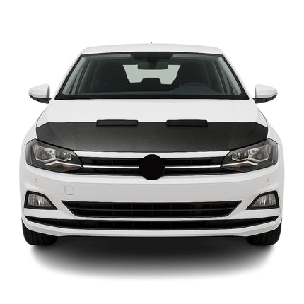 Haubenbra Steinschlagschutz Bonnet Bra für VW Polo 2017-2026 Carbon Optik Halb