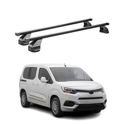 Menabo Dachträger Grundtäger für Toyota Proace City 2019-2026 75kg Stahl Schwarz