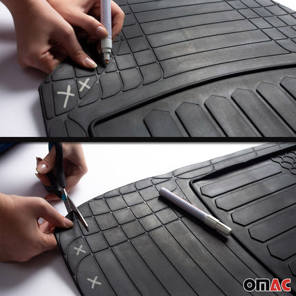Gummimatten & Kofferraumwanne Set für Ford Kuga I II III 2008-2026 Antirutsch