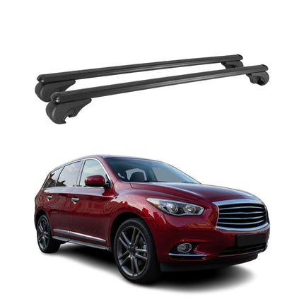Dachträger für Infiniti QX60 2012-2017 Gepäckträger Grundträger Alu Schwarz 2x