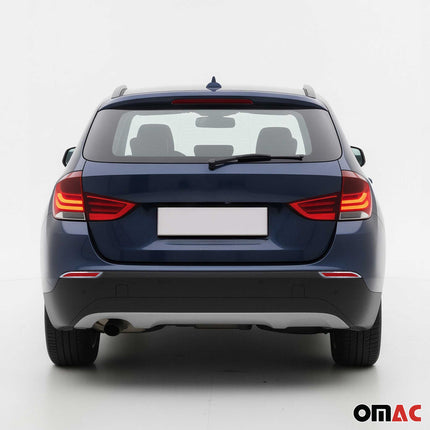 Reflektor Blenden Reflektorleiste für BMW X1 E84 2012-2015 Chrom ABS Silber 2tlg