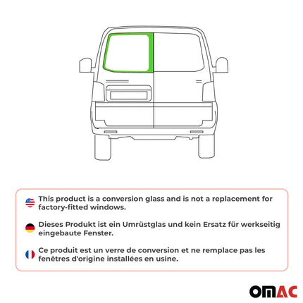 Heckscheibe Flügeltürfenster für VW T6 T6.1 2015-2024 L1 L2 Hinten Links