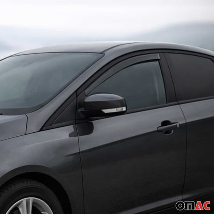Windabweiser Regenabweiser für Ford Focus Turnier 2011-2018 Dunkel Acryl 2tlg