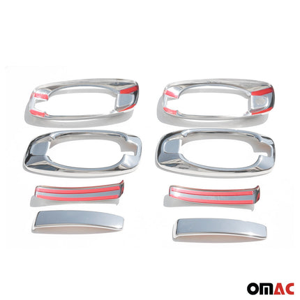 Chrom Türgriff Blende für Fiat Doblo 2010-2021 4-Tür Edelstahl 8tlg