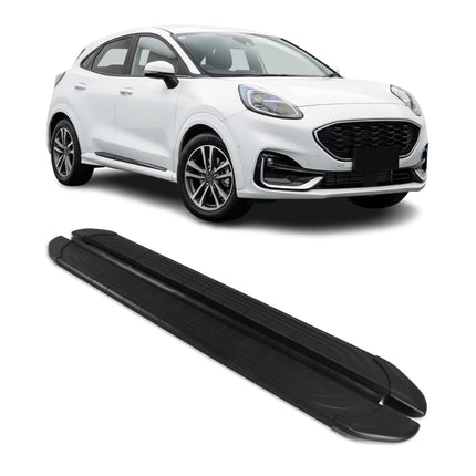 Trittbretter Seitenschweller für Ford Puma 2019-2026 Aluminium Schwarz 2tlg