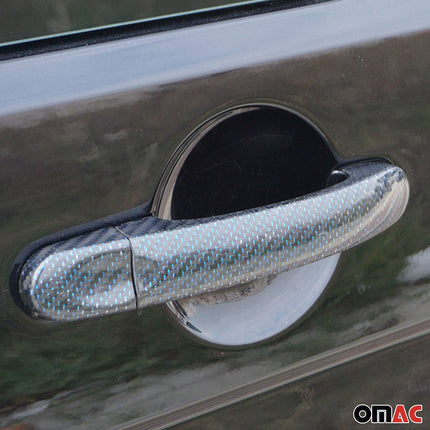 Türgriff Blende Türgriffkappen für VW Caravelle T5 2003-2015 3Tür H1 Carbon Blau