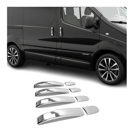 Chrom Türgriff Blende für Nissan Primastar 2001-2014 4-Tür Edelstahl 8tlg