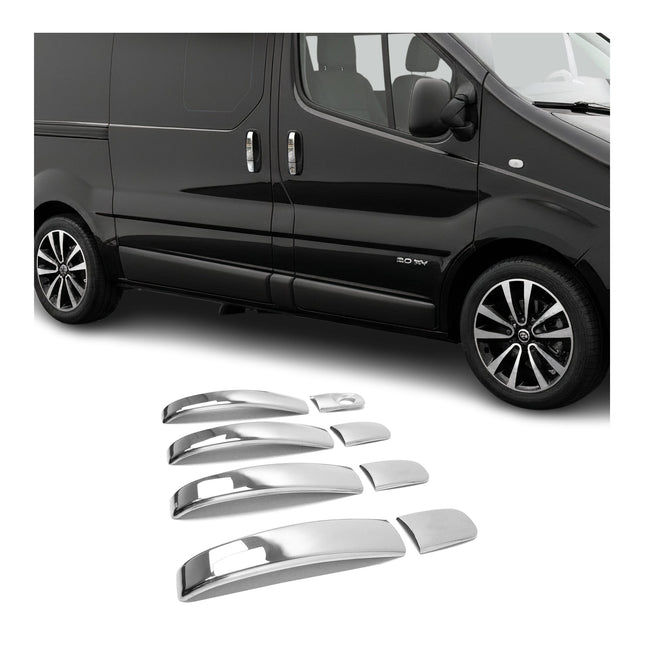 Chrom Türgriff Blende für Nissan Primastar 2001-2014 4-Tür Edelstahl 8tlg