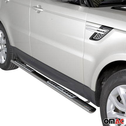 Stahl Seitenschweller Schwellerrohre für Range Rover Sport 2014-2017 Silber