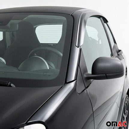 Windabweiser Regenabweiser für Smart ForTwo 453 Coupe 2014-2019 Dunkel Acryl 2x