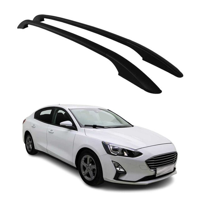 Aluminium Dachreling Relingträger für Ford Focus 2018-2021 Schwarz 2x