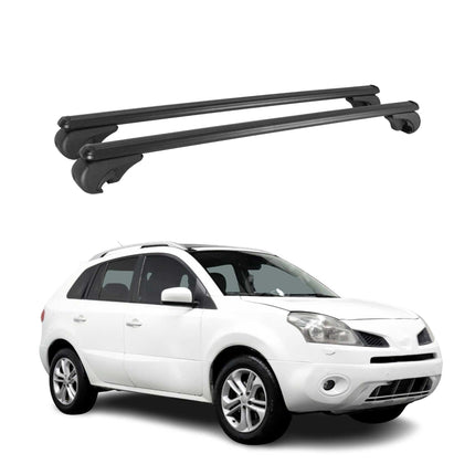 Dachträger für Renault Koleos 2008-2014 Gepäckträger Grundträger Alu Schwarz 2x