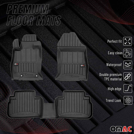 OMAC Gummi Fußmatten für Subaru Forester V 2018-2025 Premium TPE Automatten 3tlg