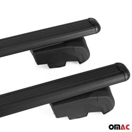 Dachträger Grundtäger für Kia EV9 2023-2026 75kg Aluminium Schwarz 2 tlg