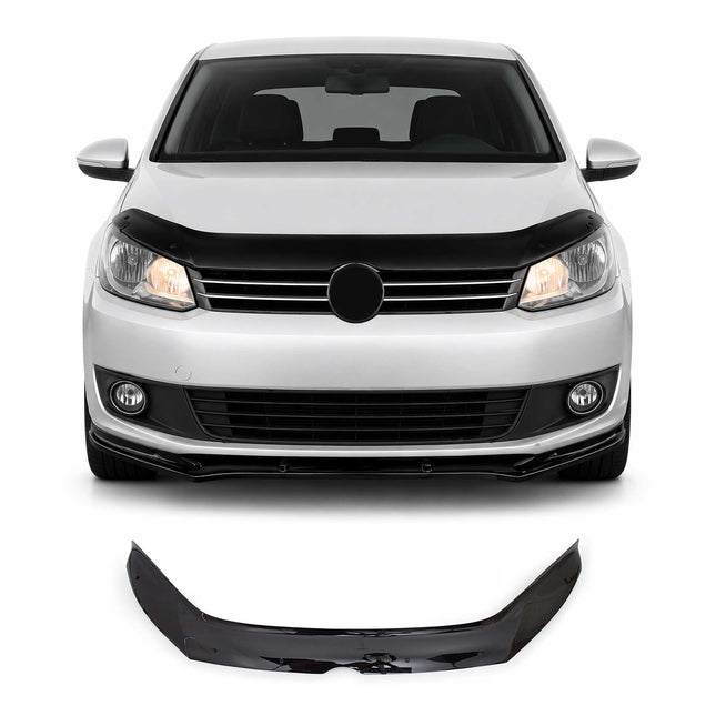 Motorhaube Deflektor Insekten Steinschlagschutz für VW Caddy 2010-2015 Dunkel