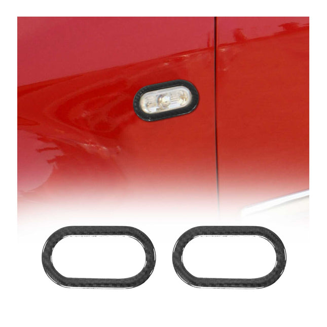 Blinkerrahmen Blinker Umrandung für Ford Galaxy 1995-2006 Echt Carbon Schwarz 2x