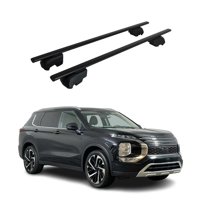 Dachträger Gepäckträger für Mitsubishi Outlander 2021-2023 ABE Metall Schwarz