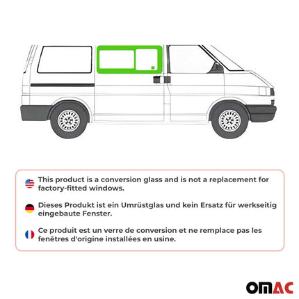 Schiebefenster Seitenfenster für VW T4 Transporter 1990-2003 Vorne Rechts L1 L2