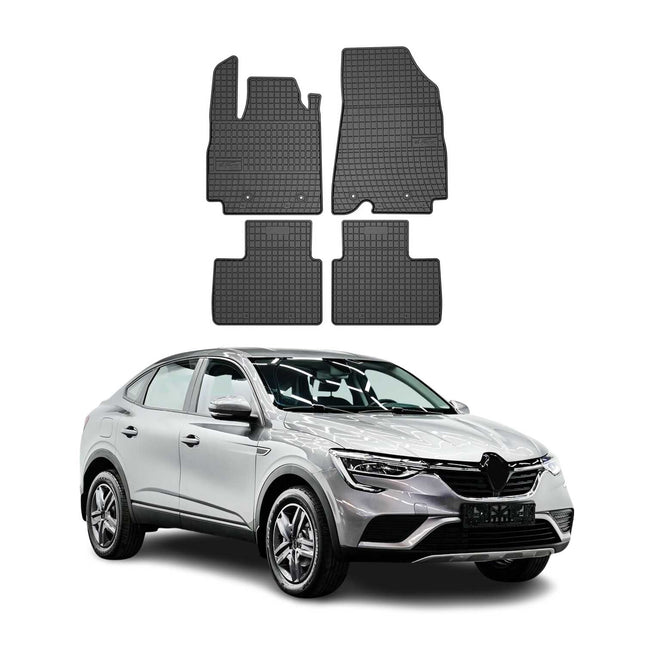 OMAC Gummi Fußmatten für Renault Arkana 2019-2026 Automatten Gummi Schwarz 4tlg
