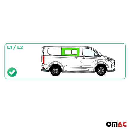 Seitenfenster Schiebetür für Ford Transit Custom V710 2023-26 Vorne Rechts L1 L2