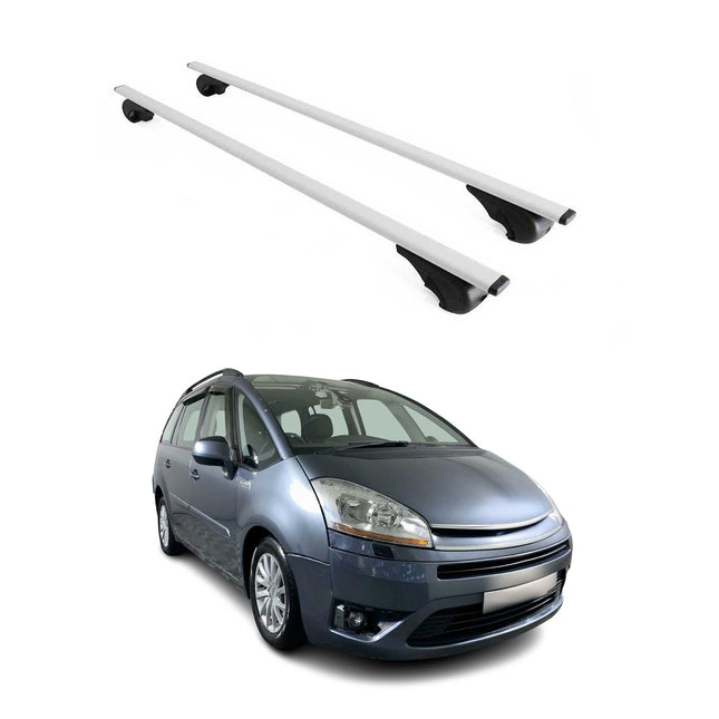 Dachträger für Citroen C4 Picasso / Grand Picasso 2006-13 5 tür 75kg Metall Grau