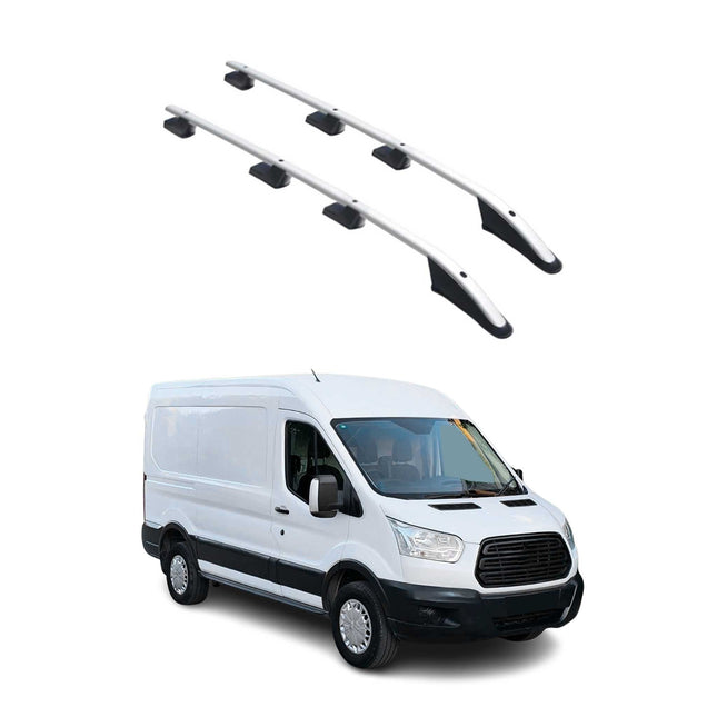 Alu Dachreling Querträger für Ford Transit 2015-2026 L2 Mittel Radstand Grau